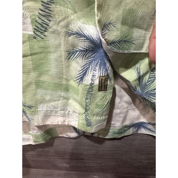 Tommy Bahama Men’s Hawaiian Shirt Size XL Green Palm Silk Beach Relax Island - Picture 5 of 9